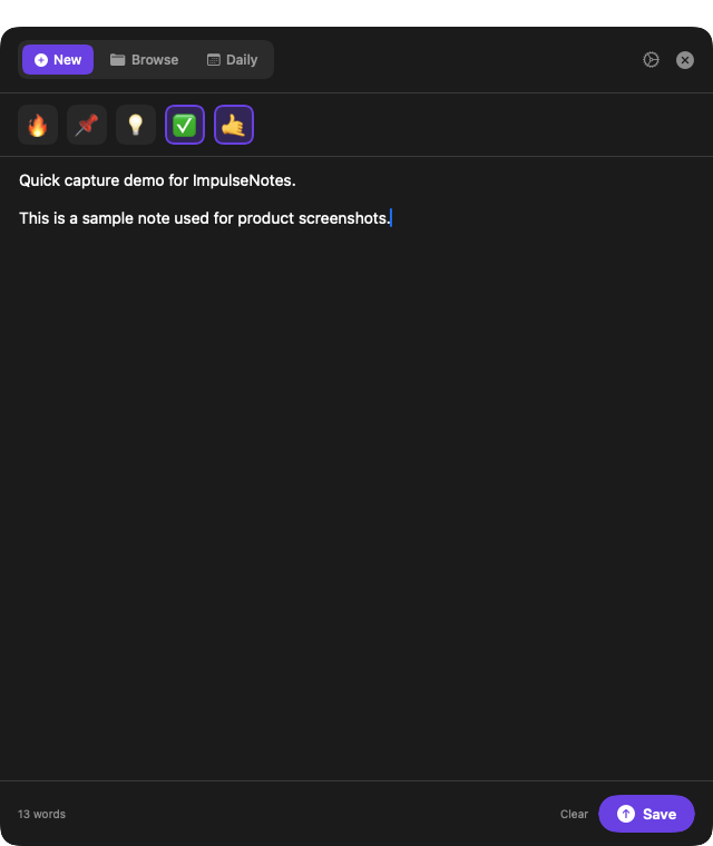 App screenshot New tab